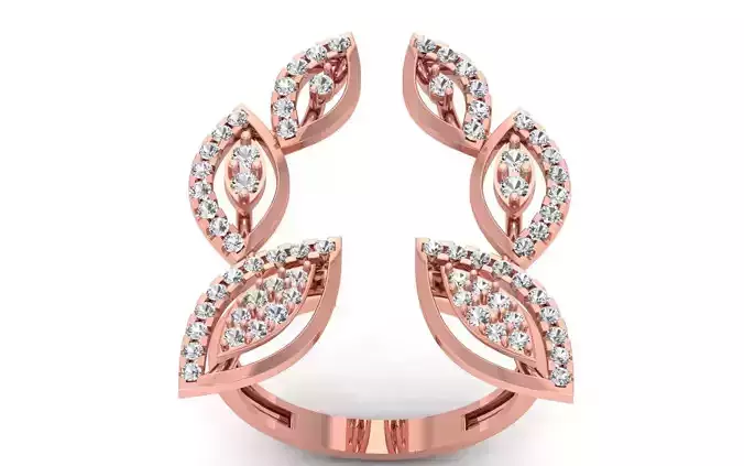 Women Solitaire Ring 3dm STL OBJ FBX  Renders Details