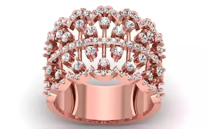  Wedding Solitaire Women Band Ring 3D print model