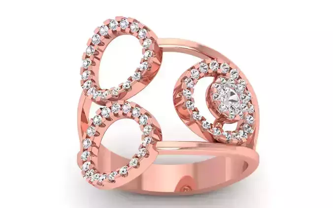 Women Solitaire Ring 3dm STL OBJ FBX  Renders Details