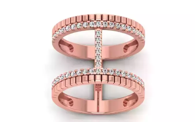 Women Solitaire Ring 3dm STL OBJ FBX  Renders Details