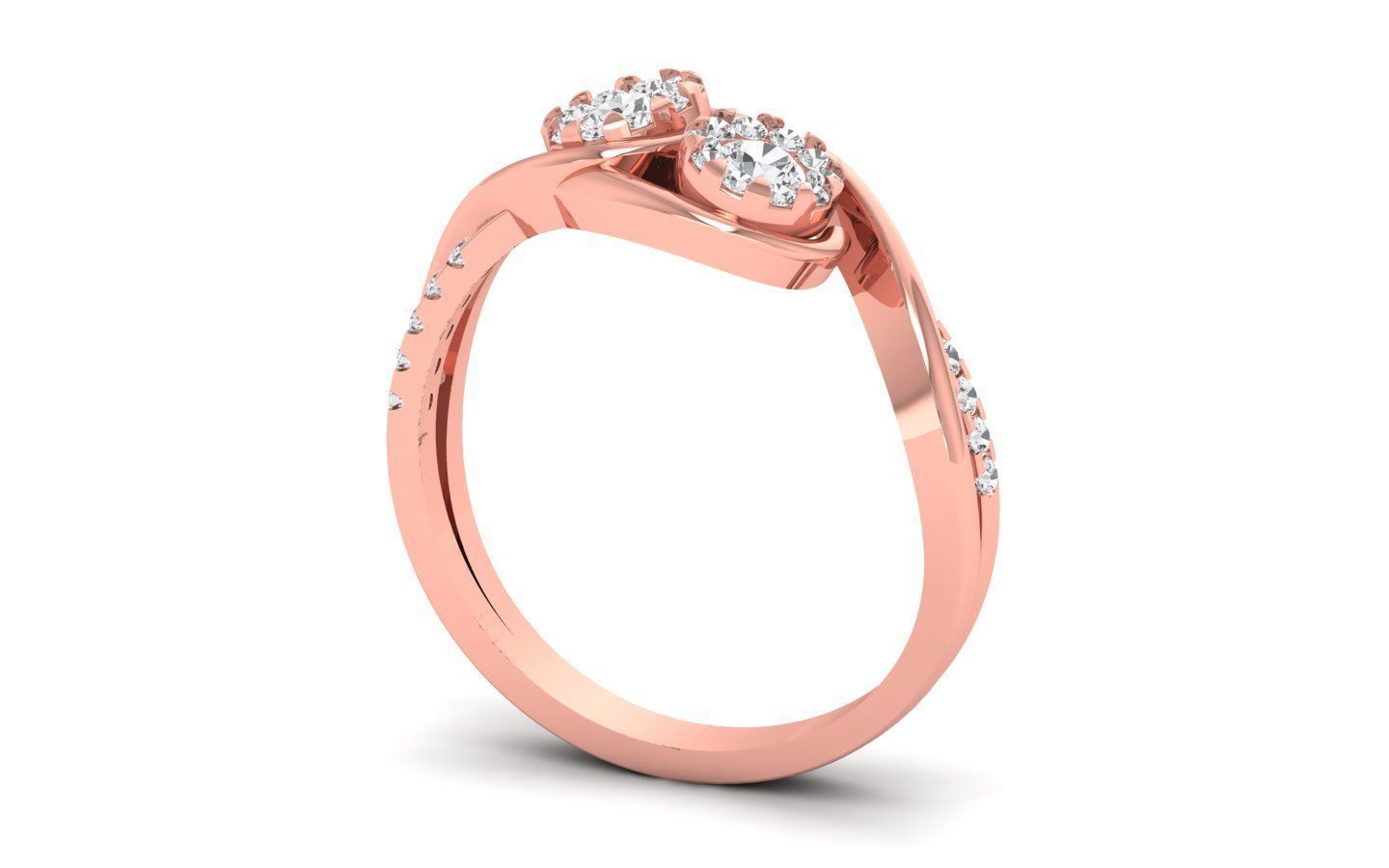 Women Solitaire Ring 3dm STL OBJ FBX  Renders Details 3D print model_1