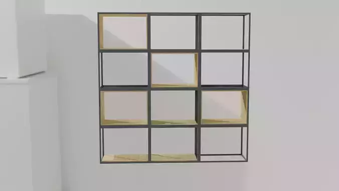bookshelf 01 3D model