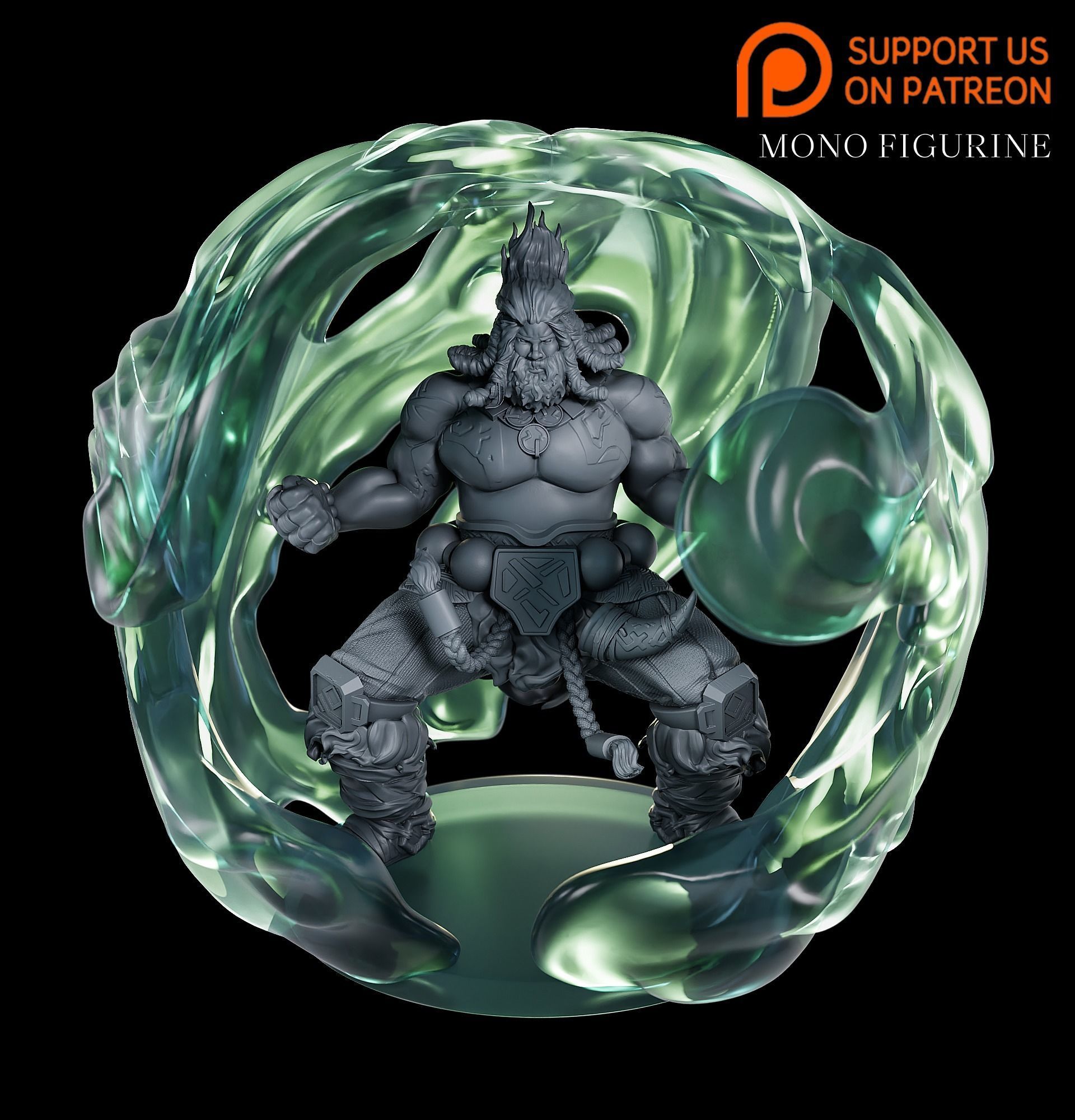 Rework Udyr League of Legend 3d print Figurine model 3D print model_1