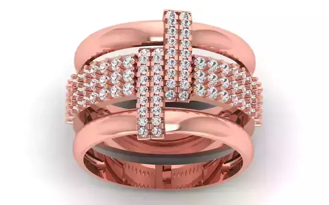 Women Solitaire Ring 3dm STL OBJ FBX  Renders Details
