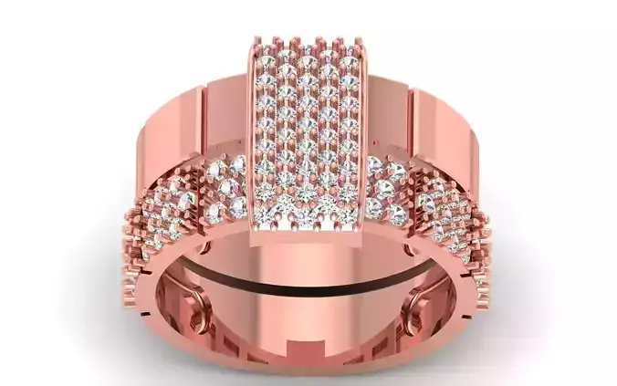 Solitaire Ring 3dm STL OBJ FBX  Renders Details 3D print model