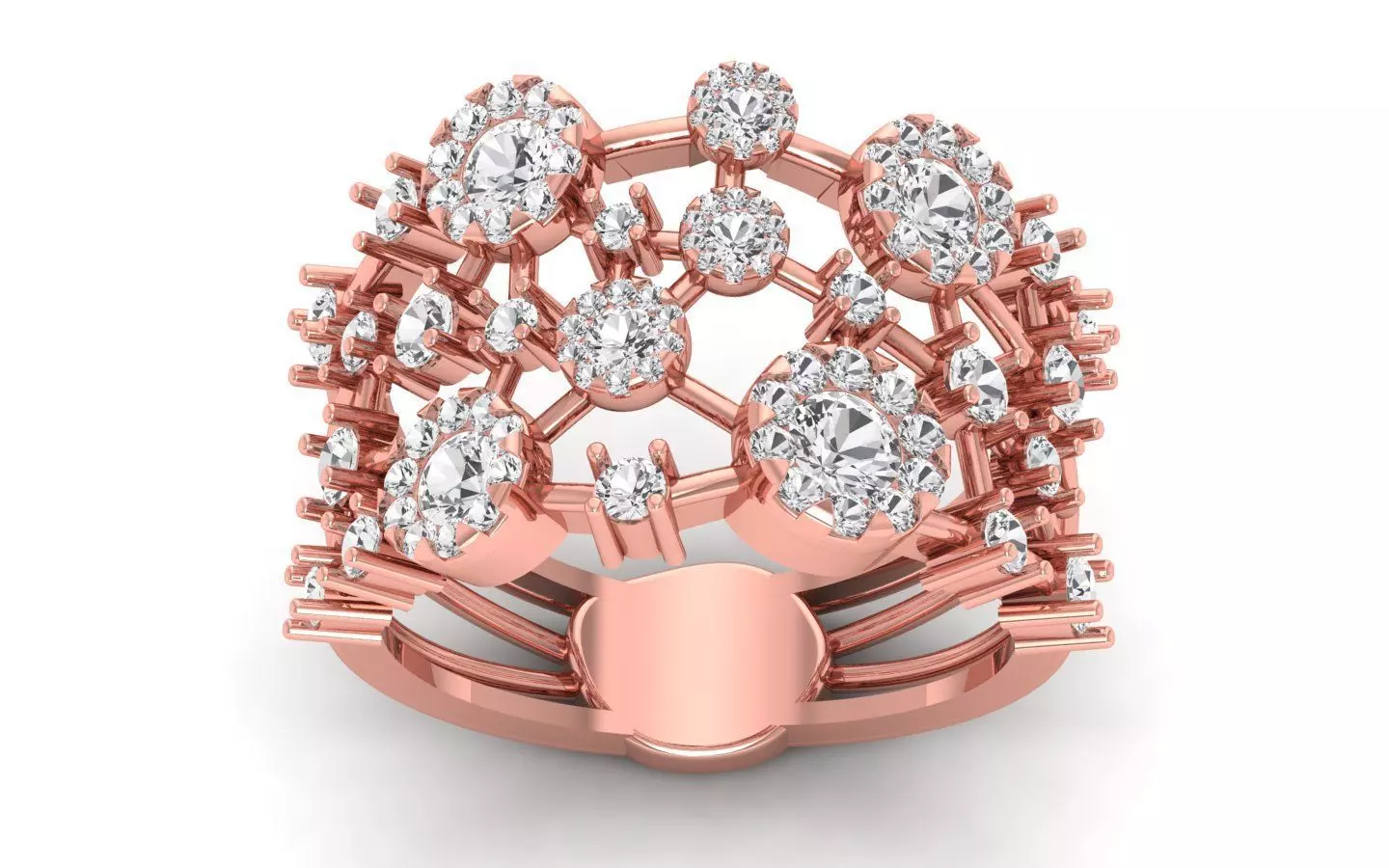 Solitaire Wedding  Women Rings 3D print model_0