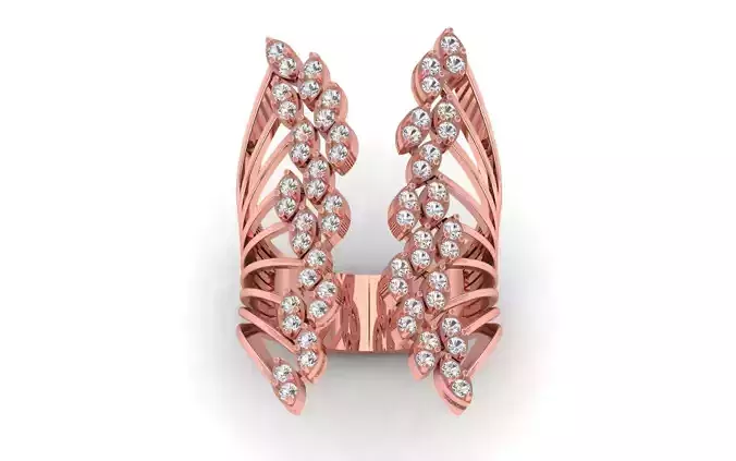 Women Solitaire Ring 3dm STL OBJ FBX  Renders Details