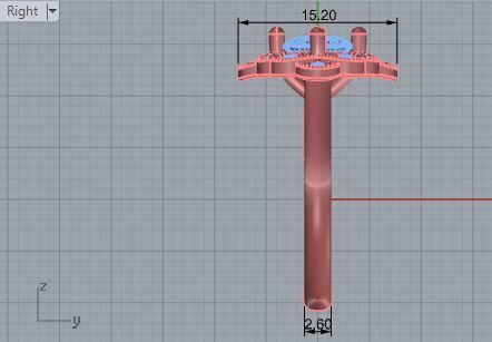 Opened flower diamond ring 1956 3D print model 3D print model_6