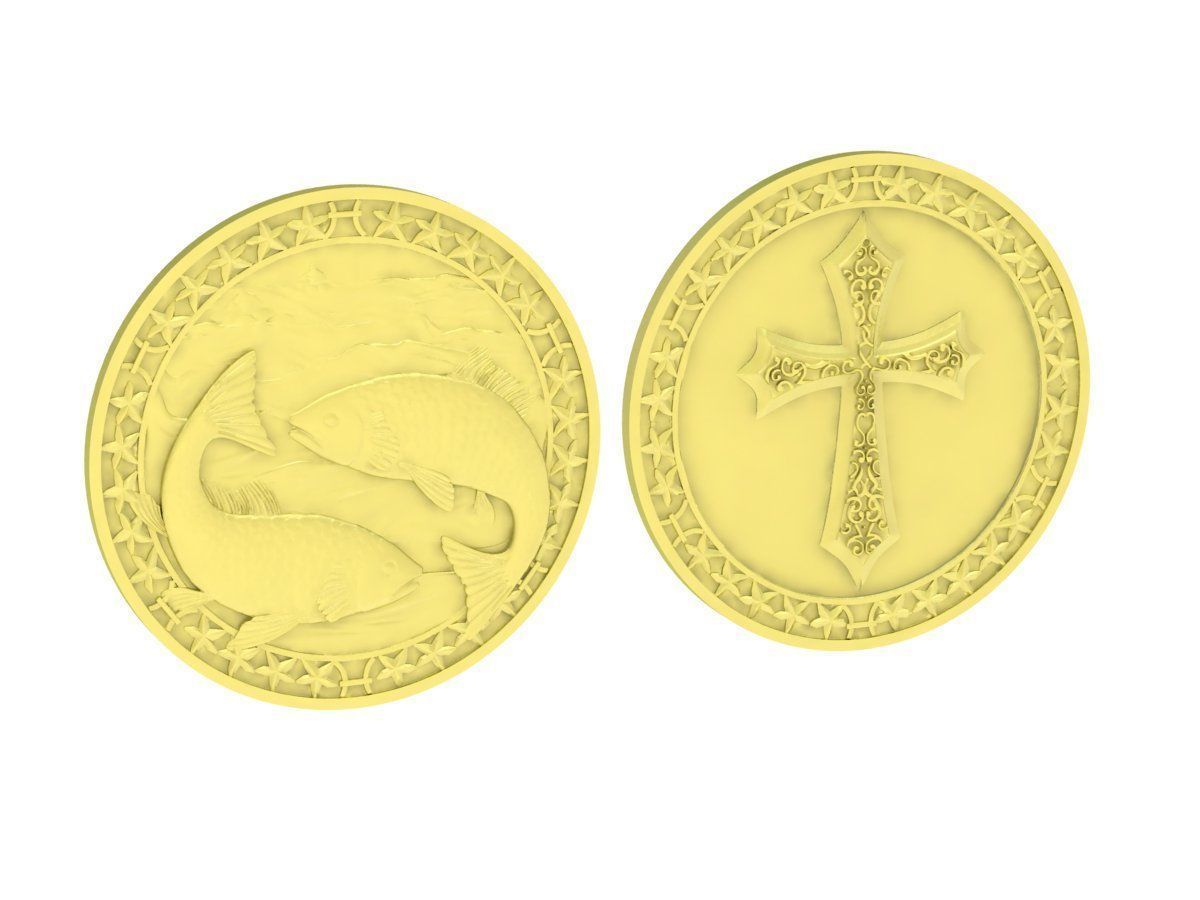 cross pendant 3880 3D print model_6