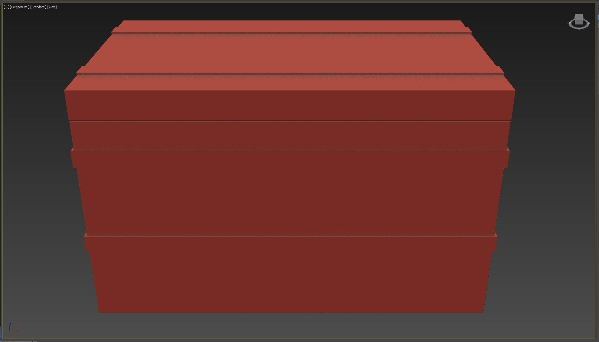 Medieval Treasure Chest Low-poly 3D model_4