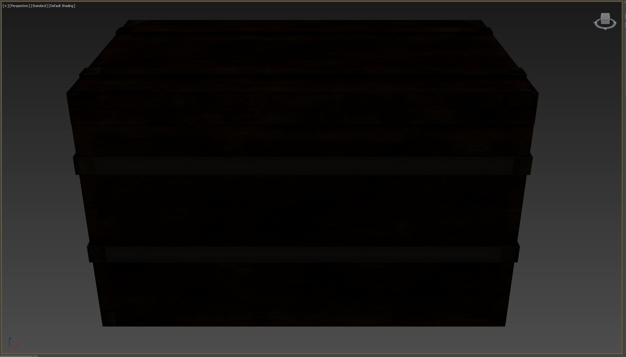 Medieval Treasure Chest Low-poly 3D model_3