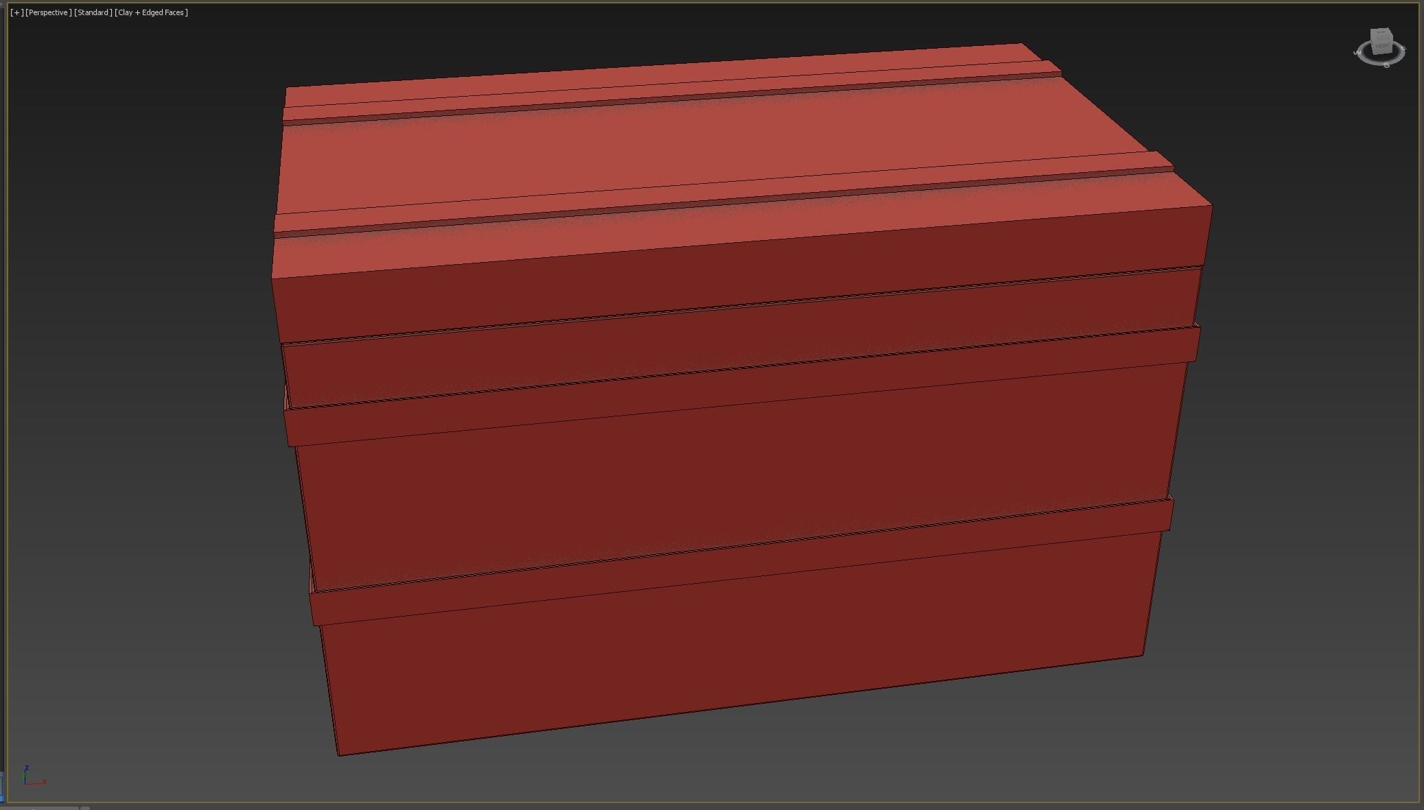 Medieval Treasure Chest Low-poly 3D model_6