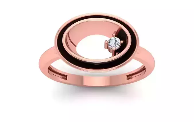 Women Solitaire Ring 3dm STL OBJ FBX  Renders Details