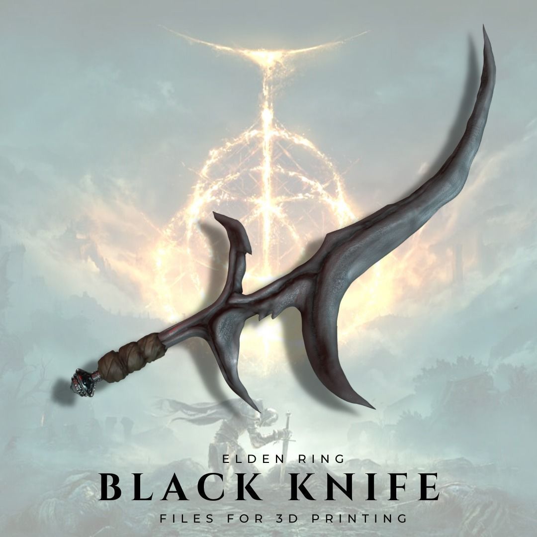 Black Knife from Elden Ring 3D model 3D printable CGTrader