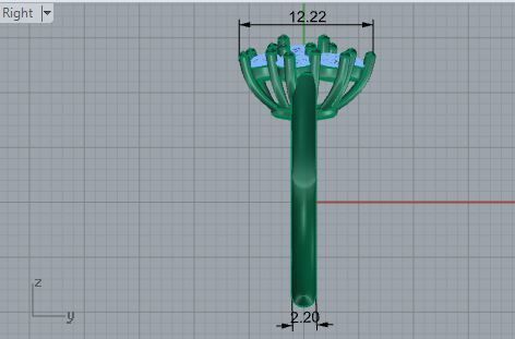 Miracle 8-Stone Diamond ring 1959 3Dprint model 3D print model_6