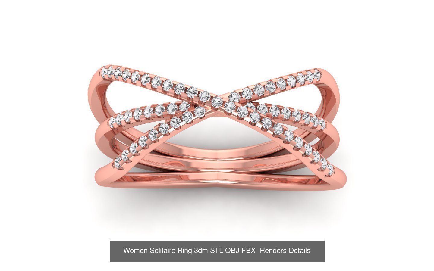 151 Solitaire Rings 3dm STL OBJ FBX  Renders Details Collection _38