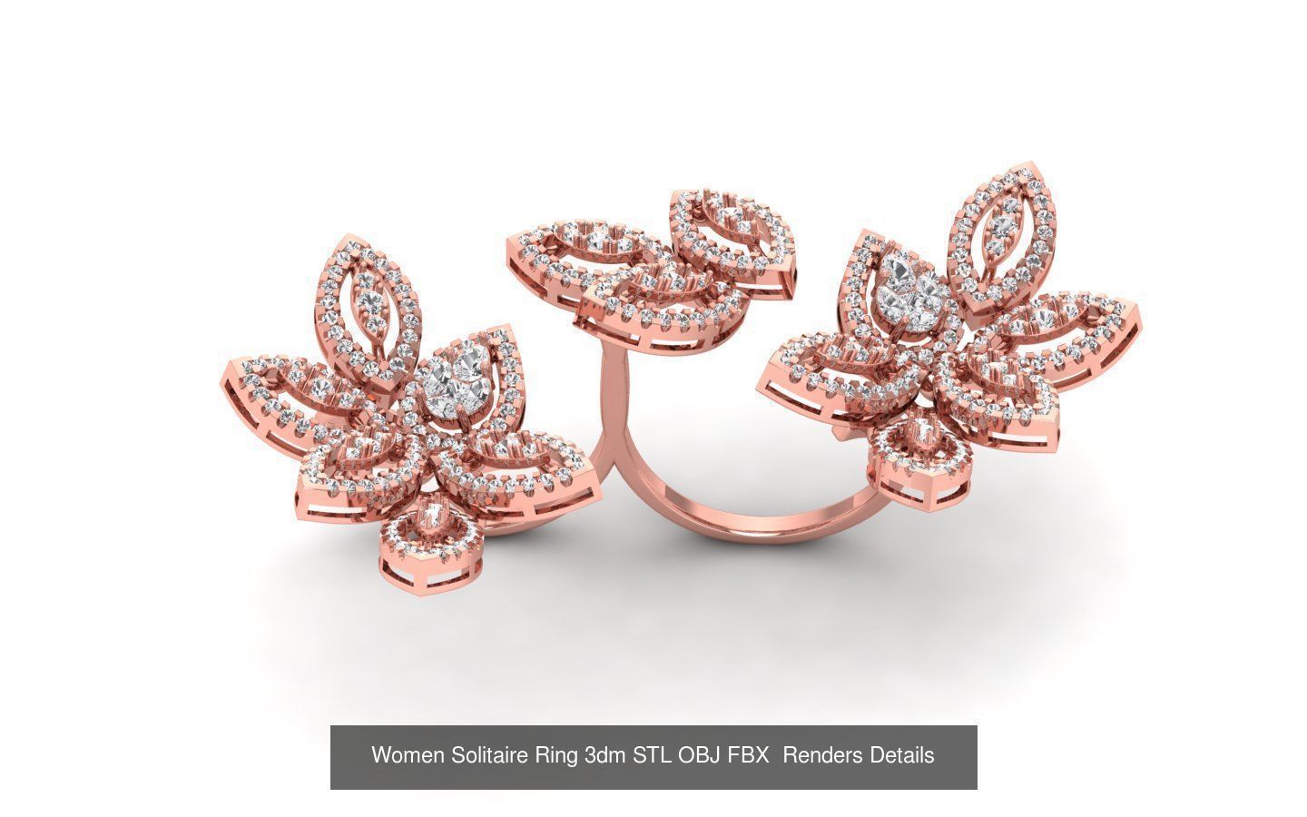 151 Solitaire Rings 3dm STL OBJ FBX  Renders Details Collection _149