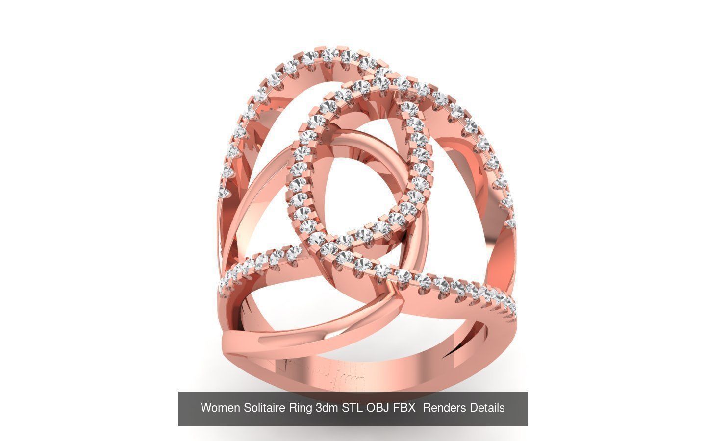 151 Solitaire Rings 3dm STL OBJ FBX  Renders Details Collection _27