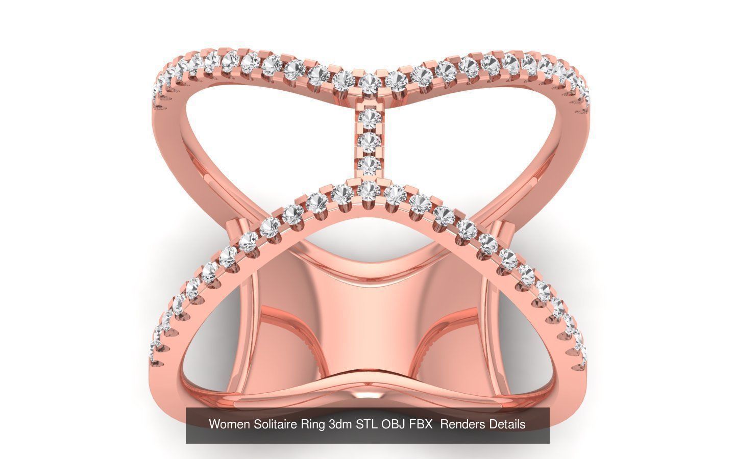 151 Solitaire Rings 3dm STL OBJ FBX  Renders Details Collection _41