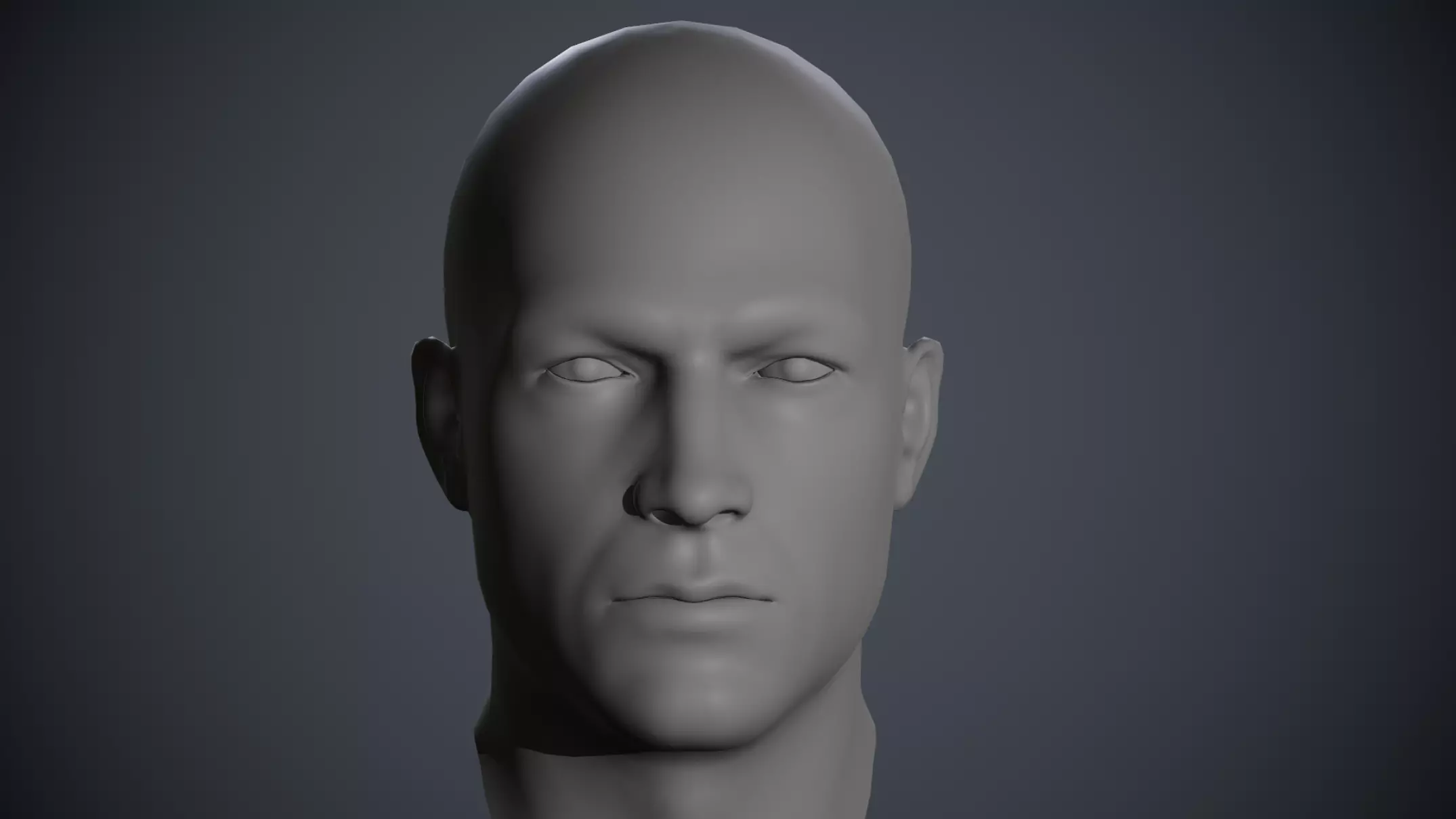 Soldier head Free low-poly 3D model