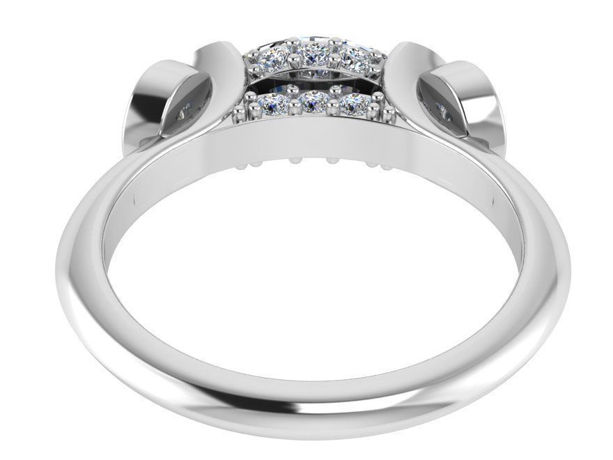 Fashion design Diamond ring 1962   3D print model 3D print model_3