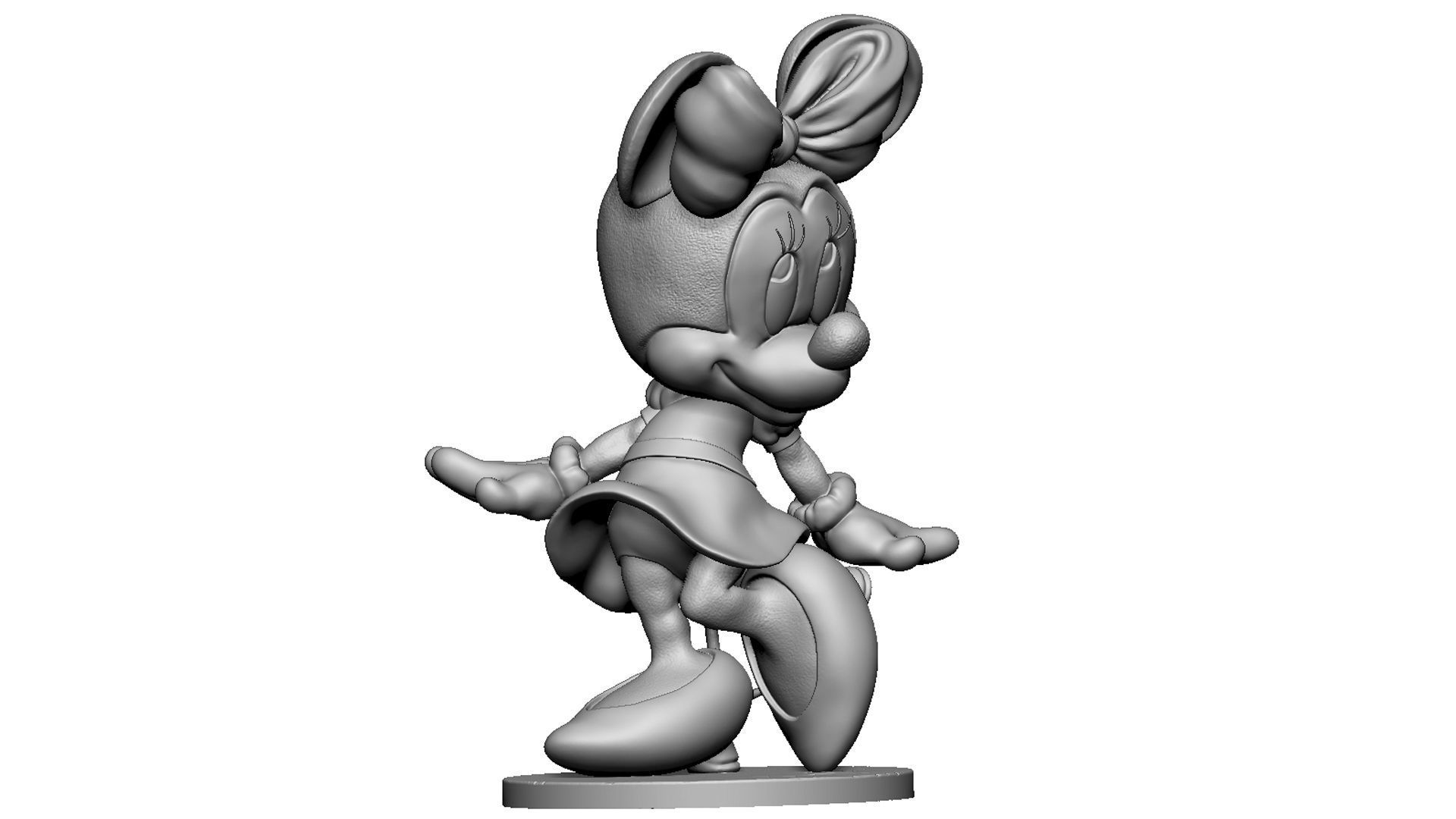 Minnie  assemble stl for 3D print 3D print model_17
