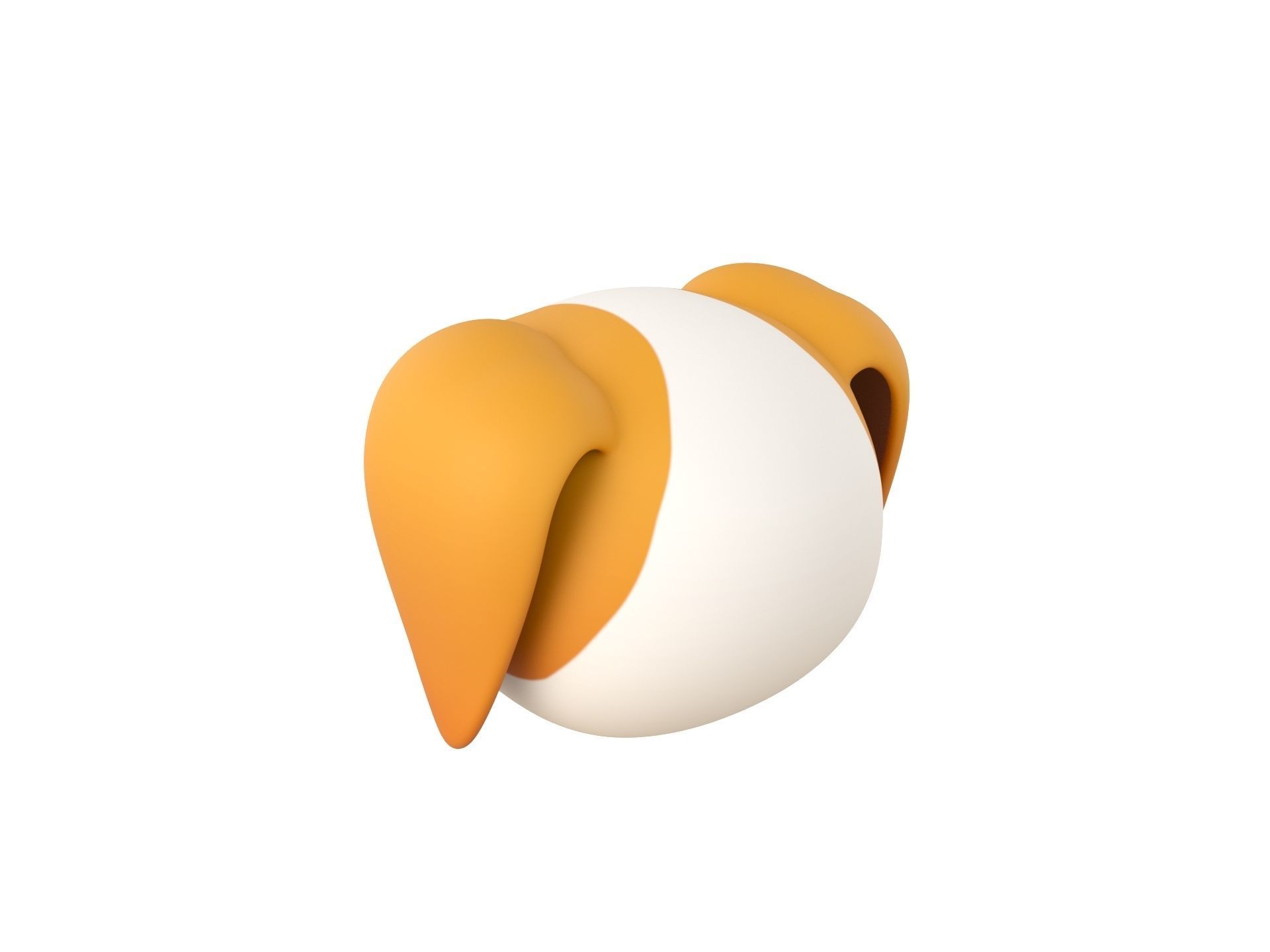 Prop172 Beagle Dog Head 3D model_6