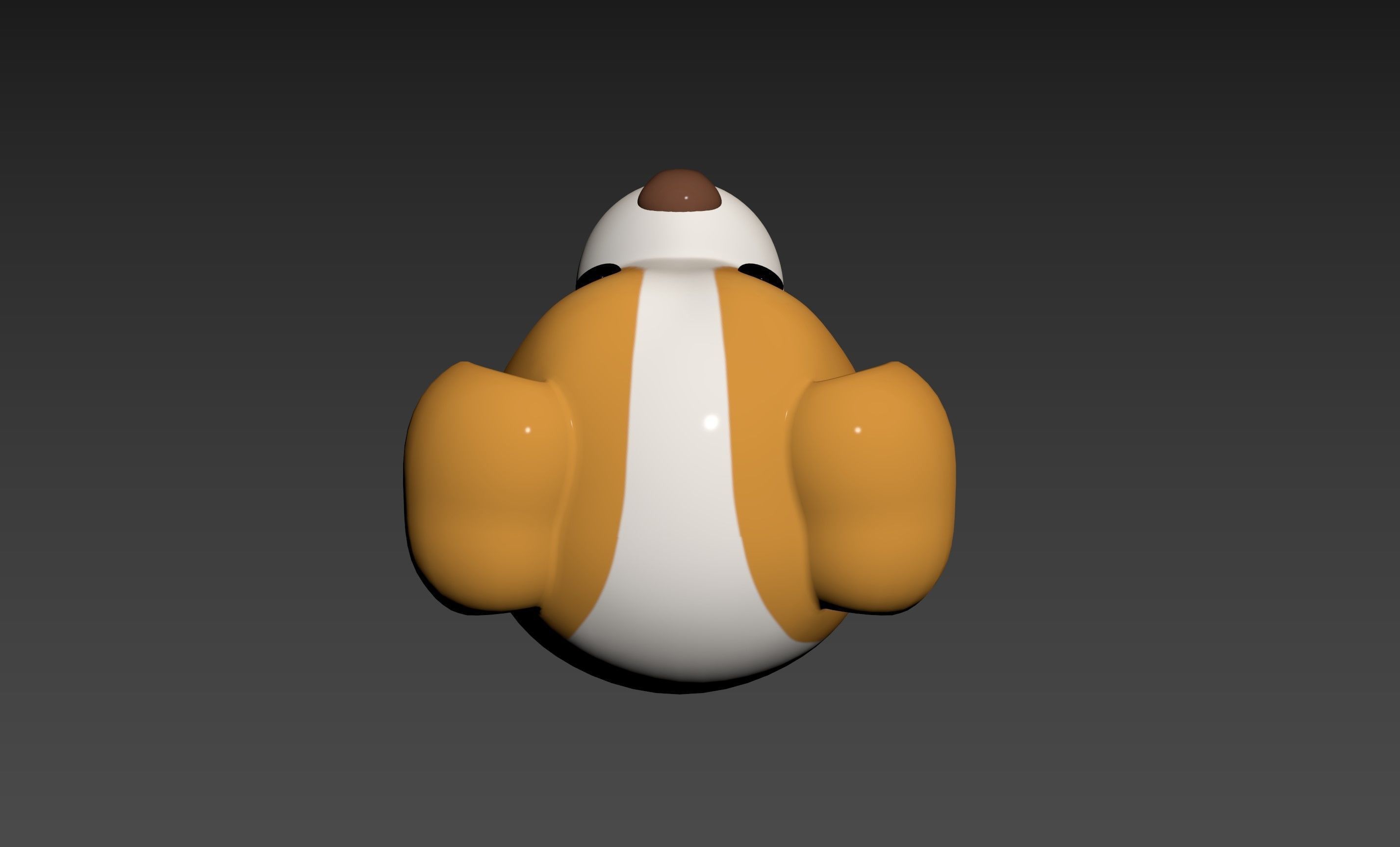 Prop172 Beagle Dog Head 3D model_21