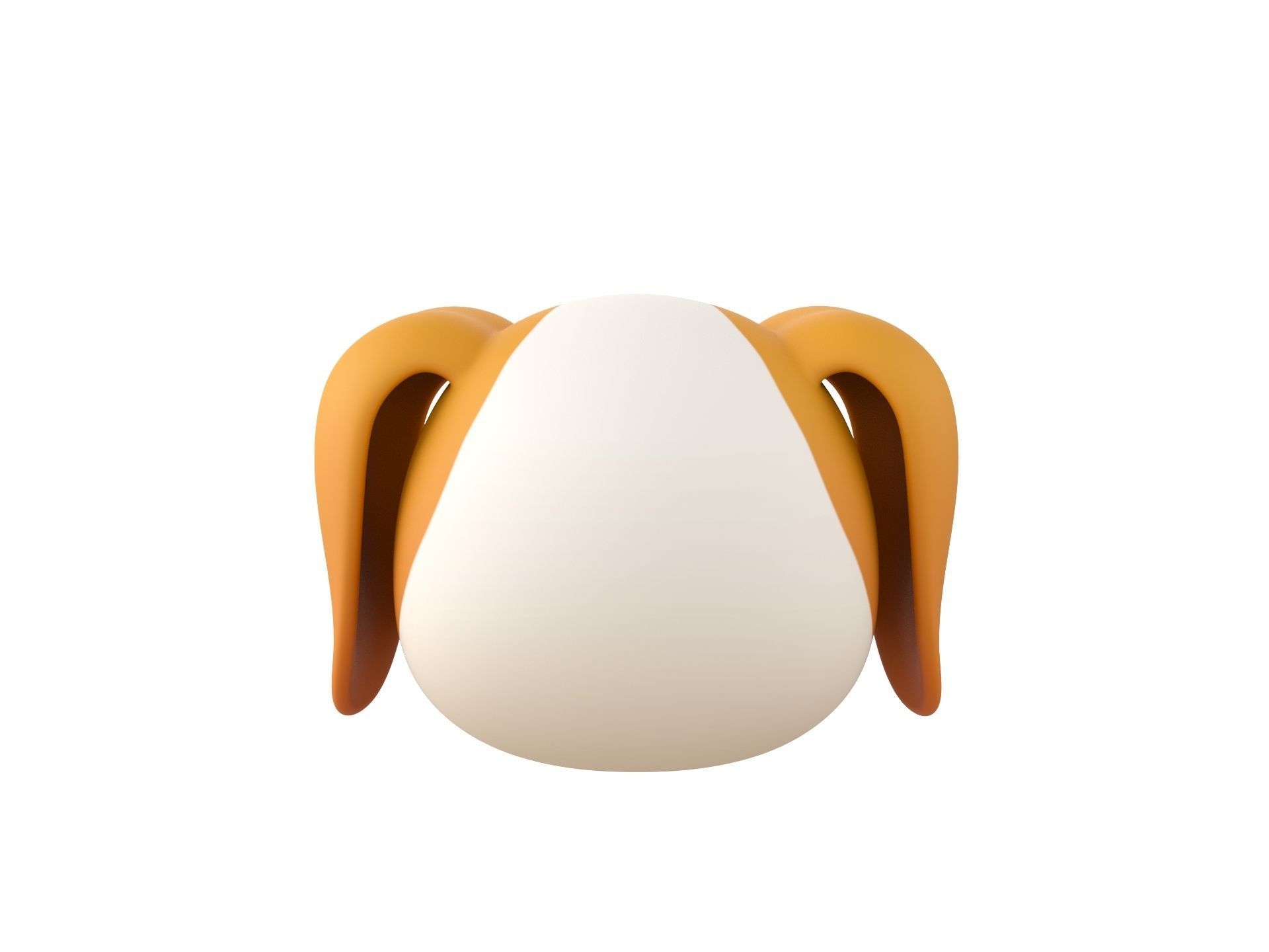 Prop172 Beagle Dog Head 3D model_5