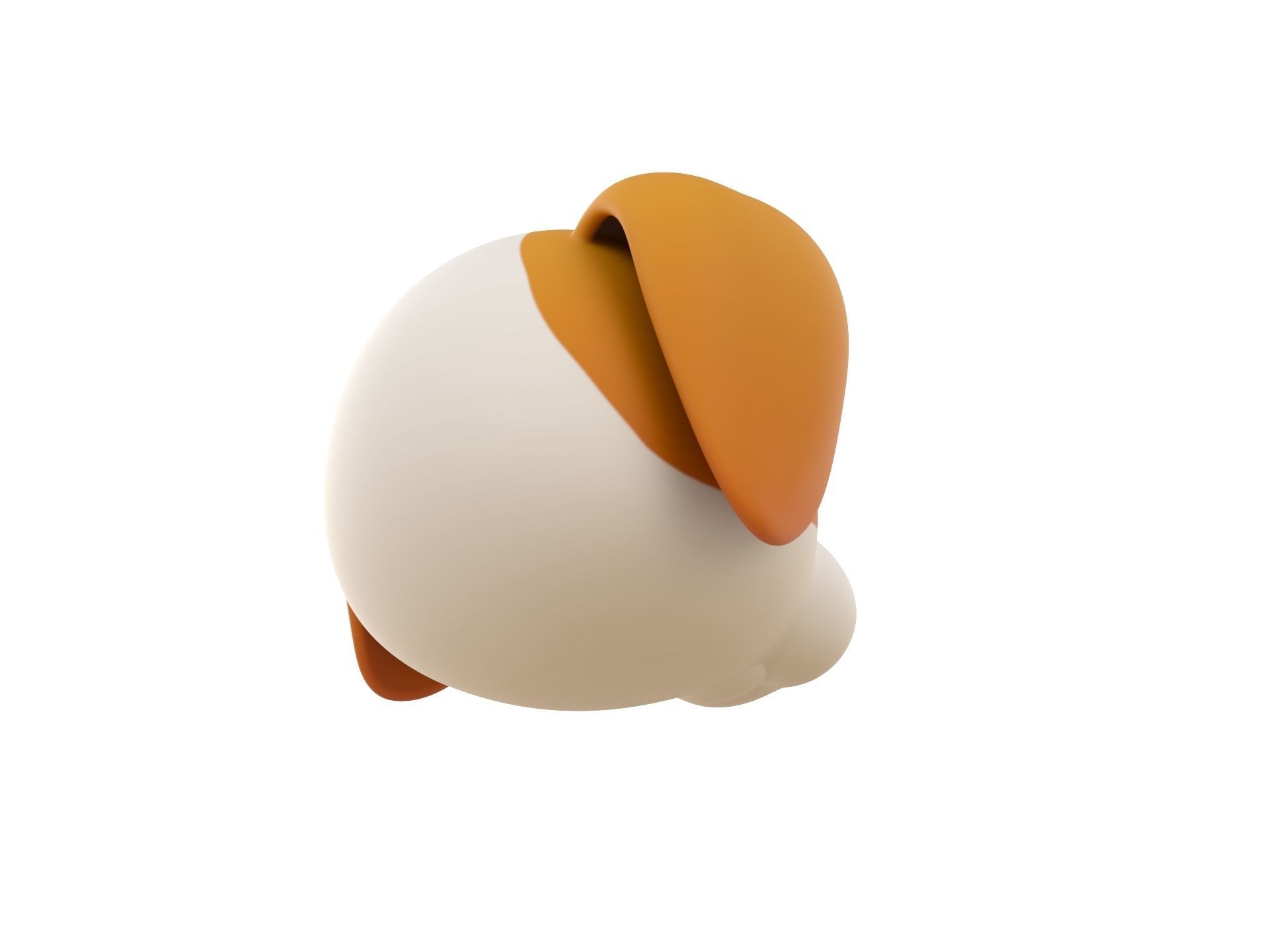 Prop172 Beagle Dog Head 3D model_4