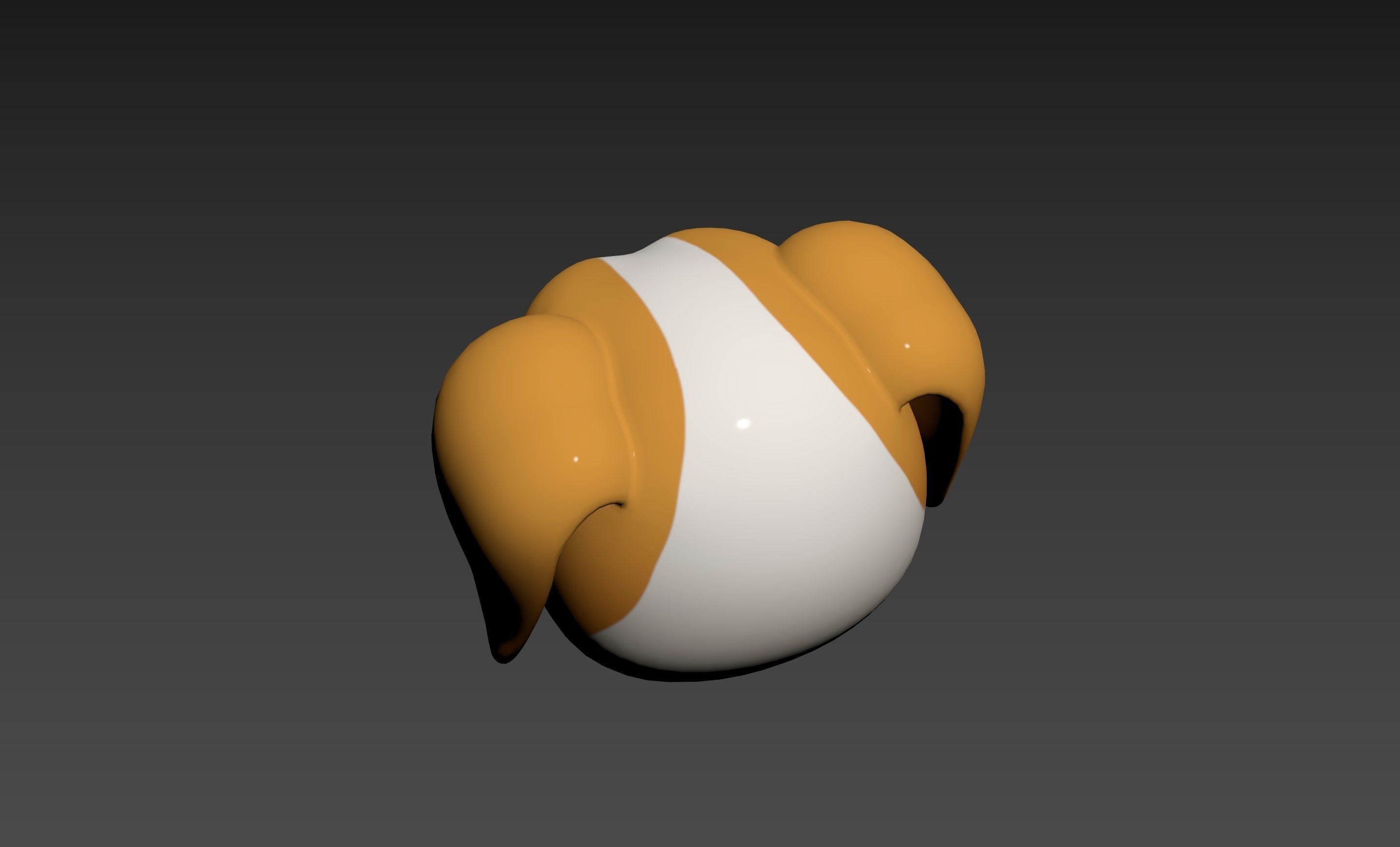Prop172 Beagle Dog Head 3D model_22