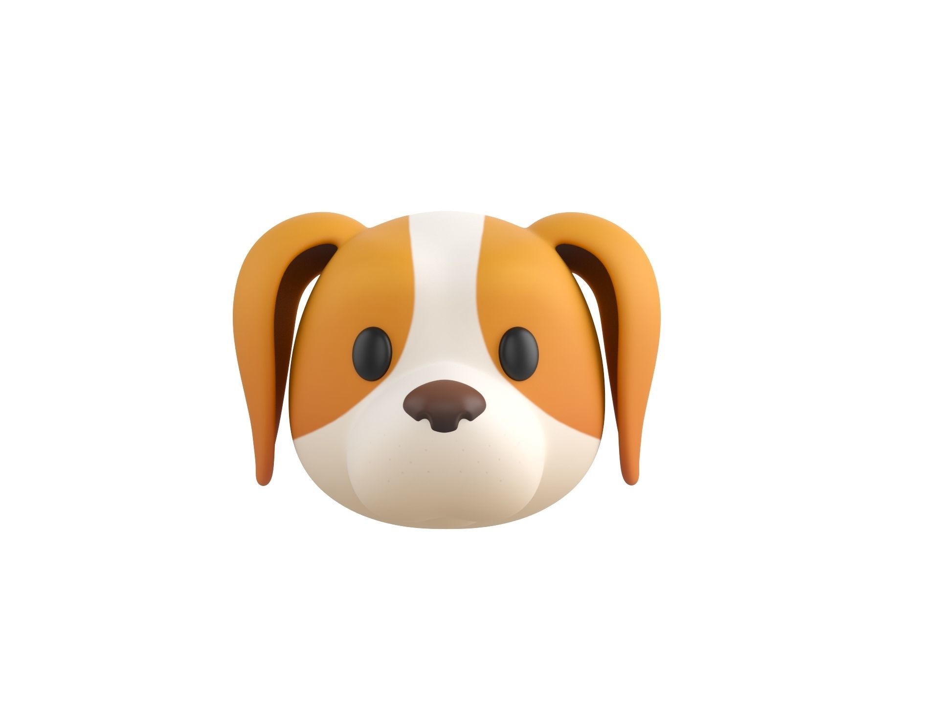Prop172 Beagle Dog Head 3D model_1
