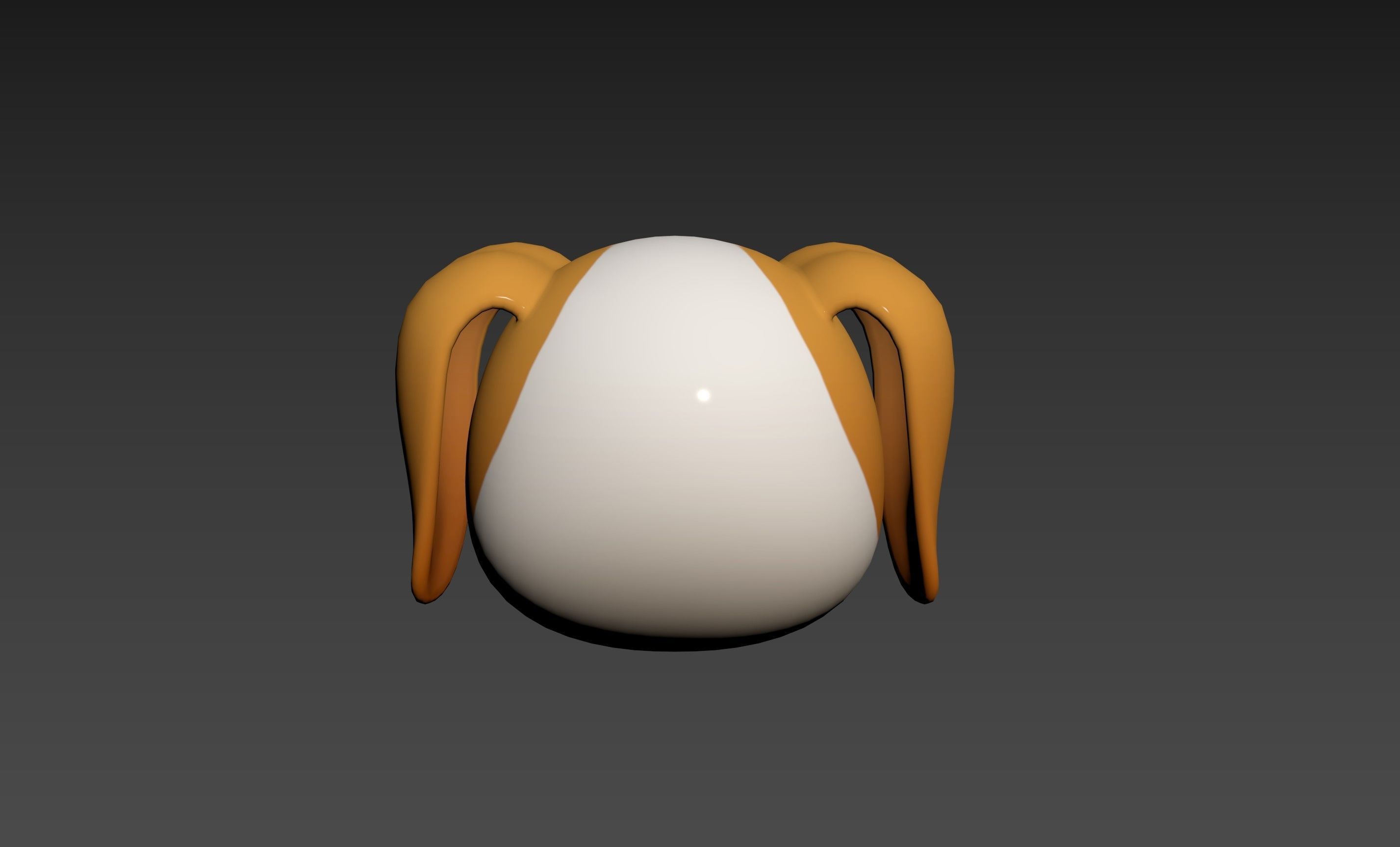 Prop172 Beagle Dog Head 3D model_20