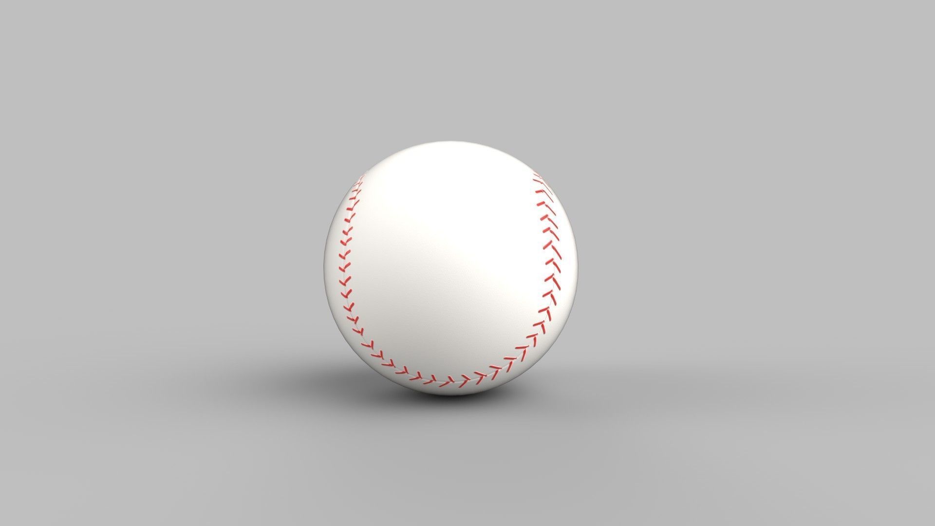 baseball 3D model_2