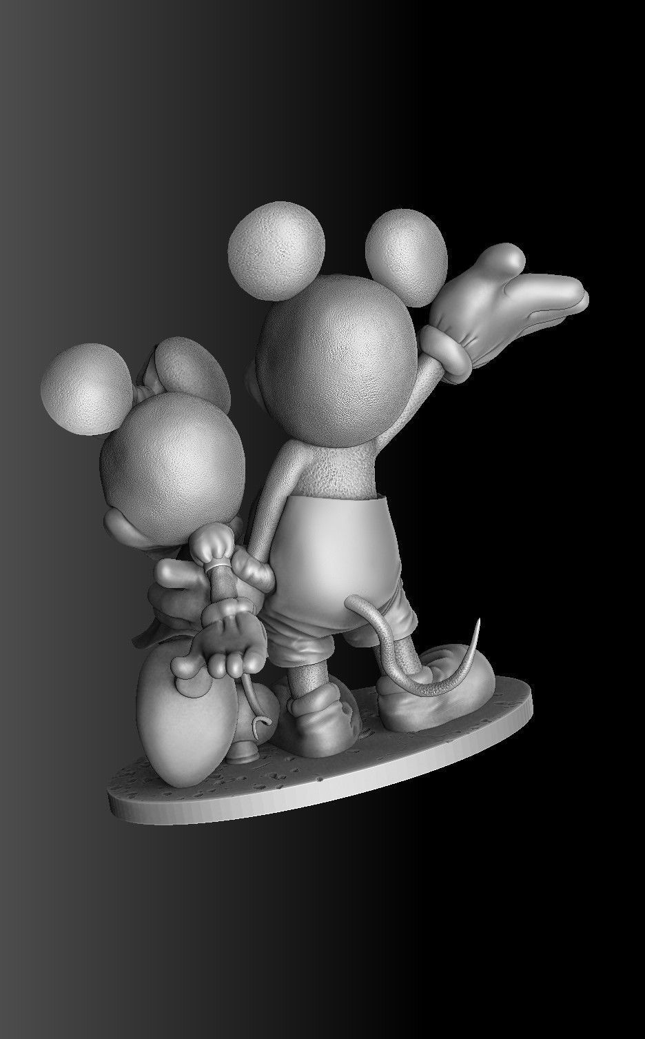 Mickey and Minnie mouse for 3D print 3D print model_18