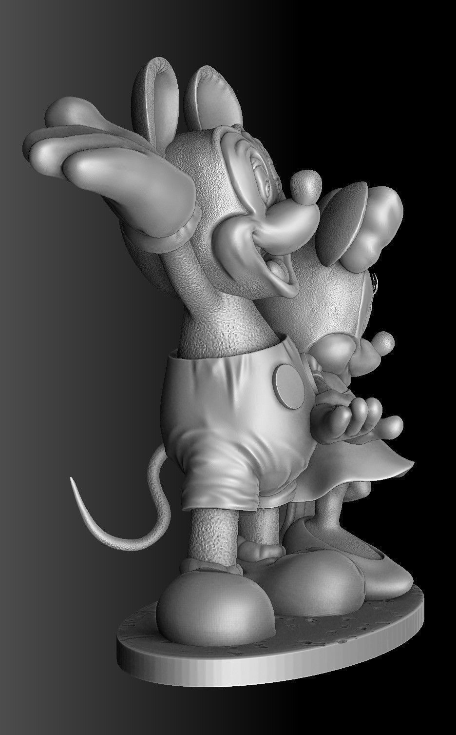 Mickey and Minnie mouse for 3D print 3D print model_29