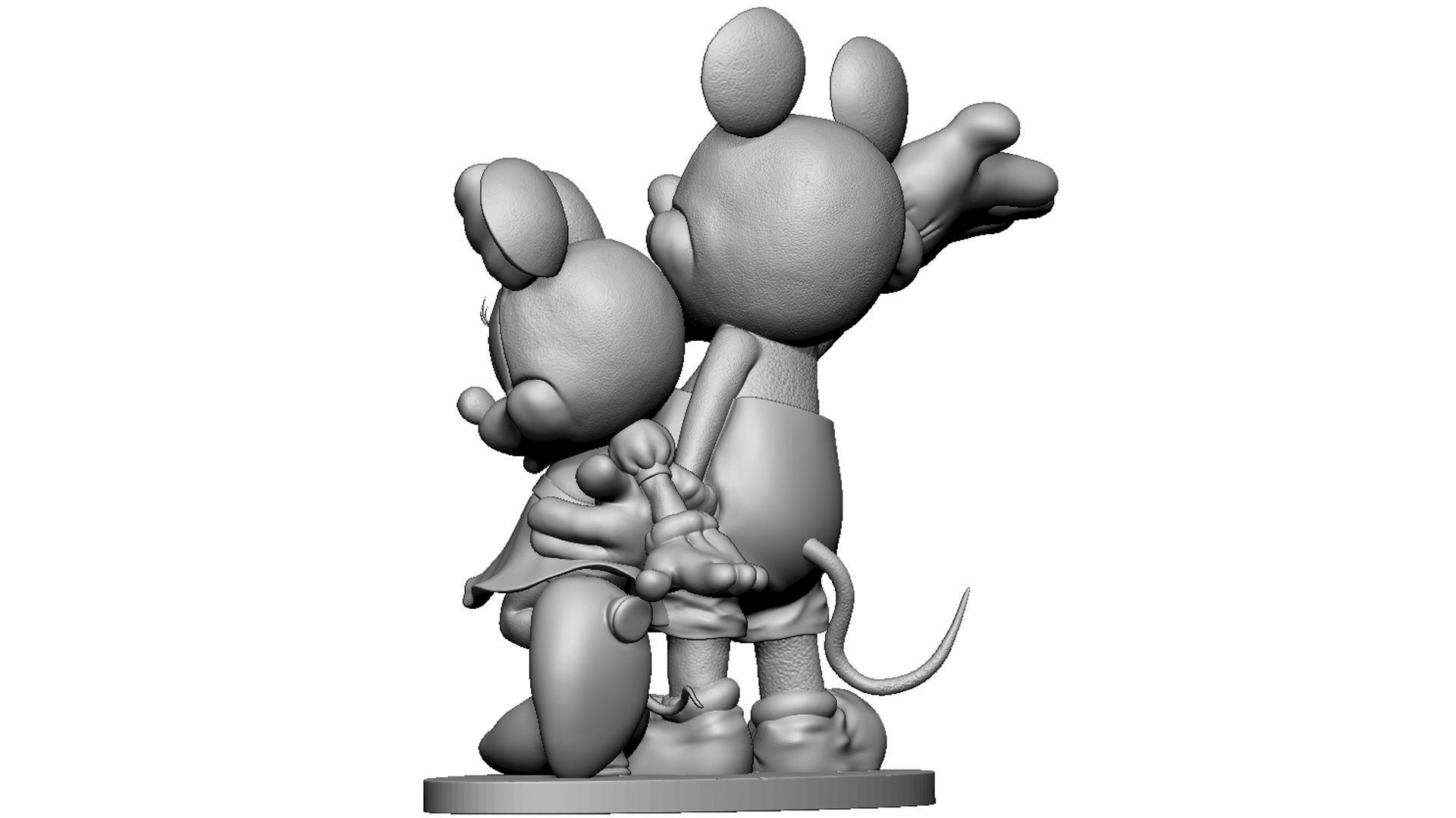 Mickey and Minnie mouse for 3D print 3D print model_14