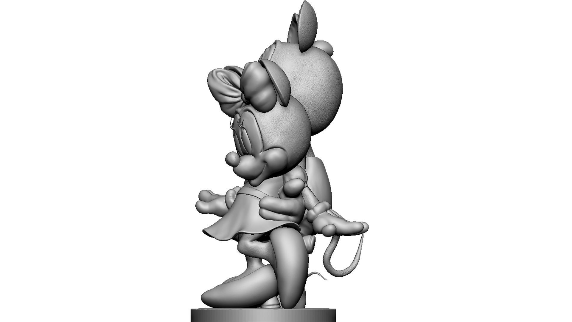 Mickey and Minnie mouse for 3D print 3D print model_5