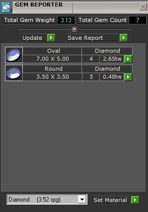 4-Stone Blue Diamond ring 1972 3D print model 3D print model_8