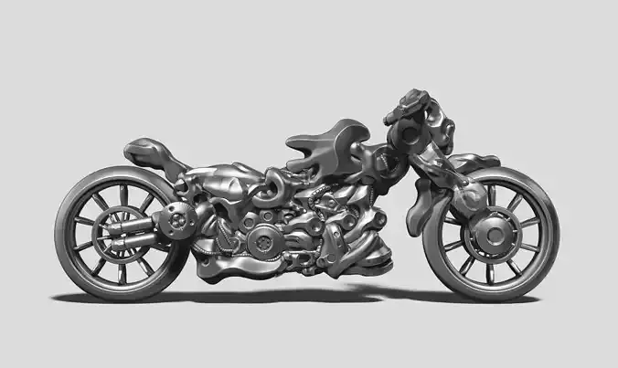 motorcycle robot a01 3d print model  3D print model