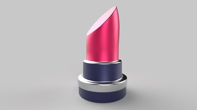 lipstick emoji Low-poly 3D model