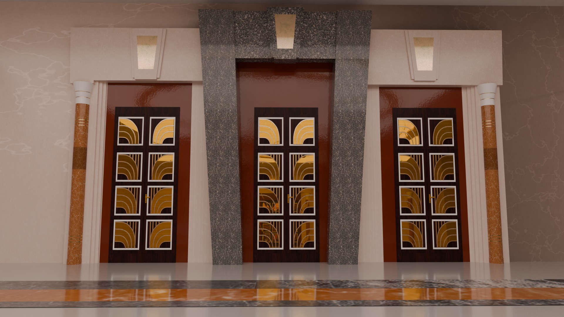 3D model Ritz Carlton Hotel Jeddah Halls 3D model_6