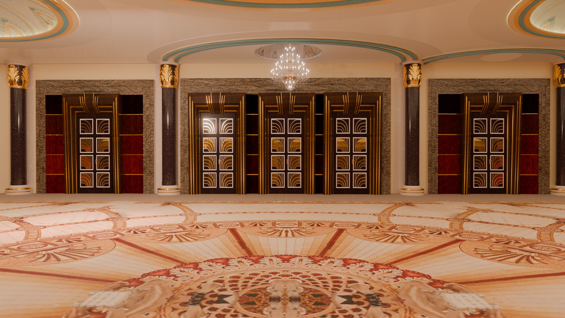 3D model Ritz Carlton Hotel Jeddah Halls 3D model_4