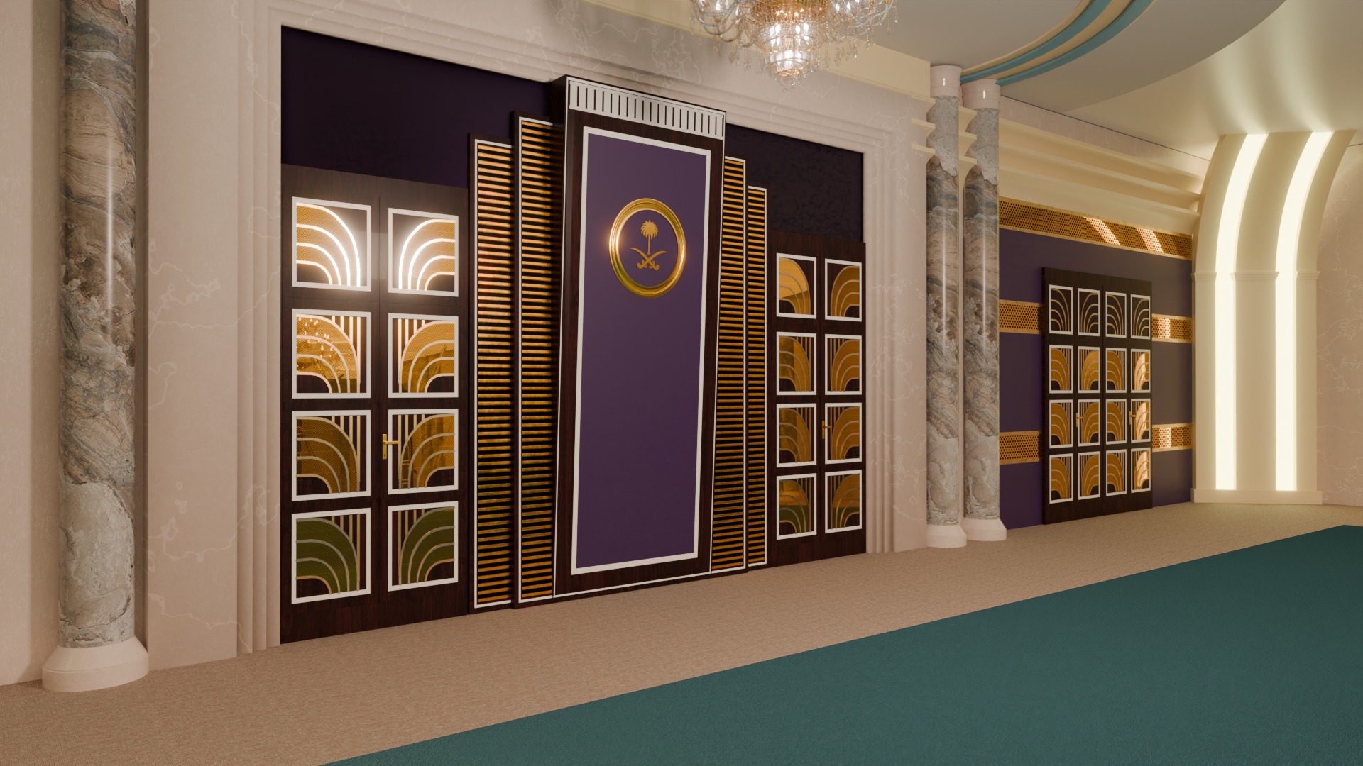 3D model Ritz Carlton Hotel Jeddah Halls 3D model_10