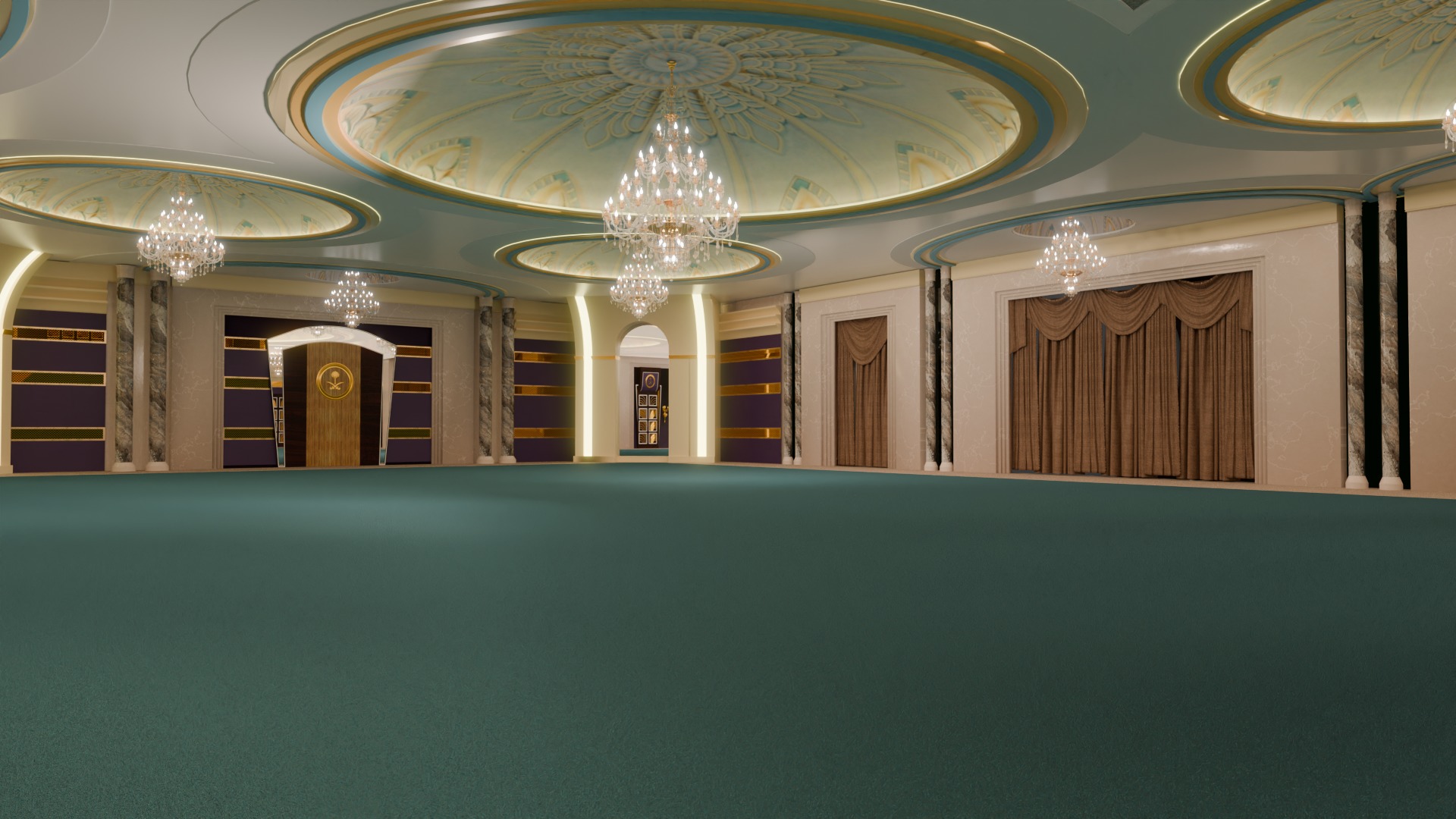 3D model Ritz Carlton Hotel Jeddah Halls 3D model_7