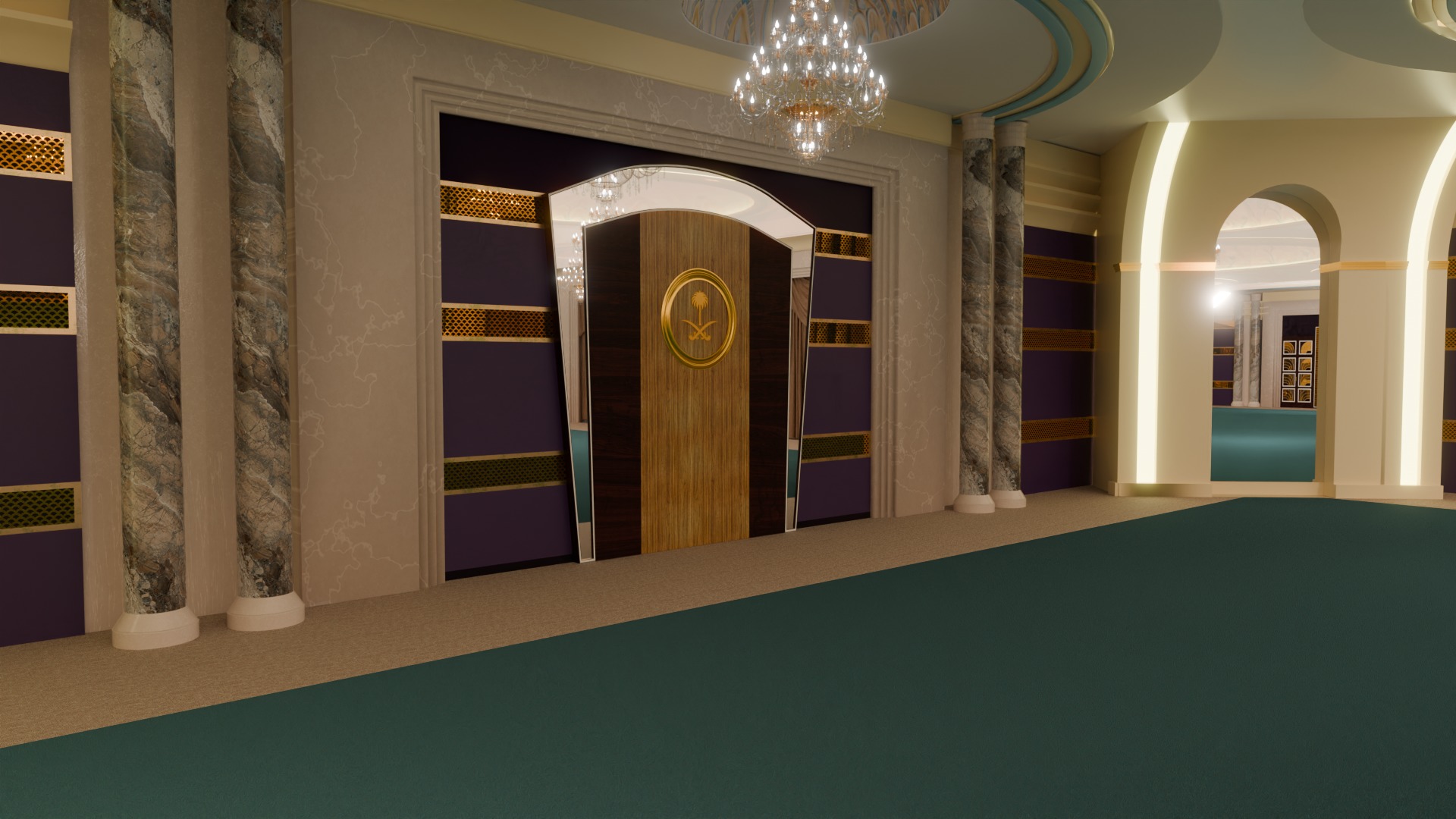 3D model Ritz Carlton Hotel Jeddah Halls 3D model_11