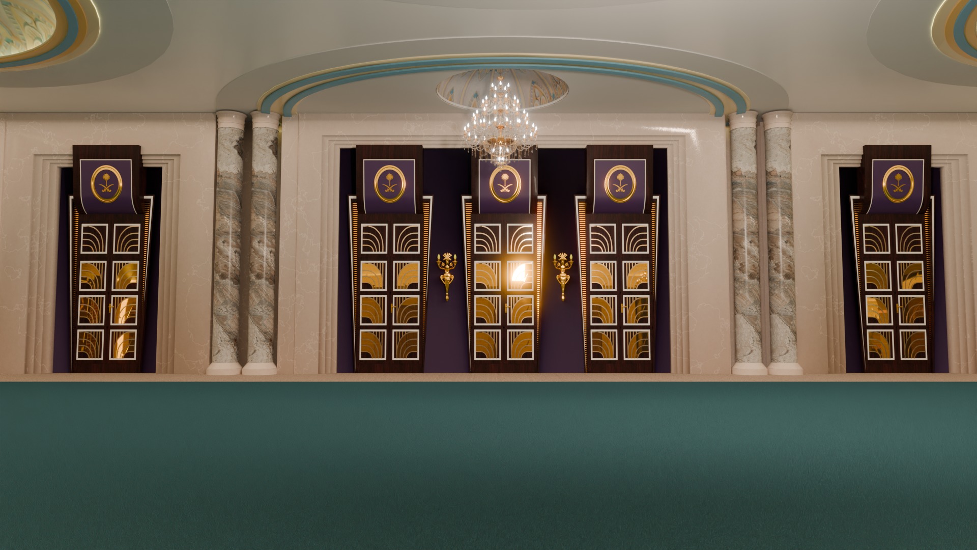 3D model Ritz Carlton Hotel Jeddah Halls 3D model_8