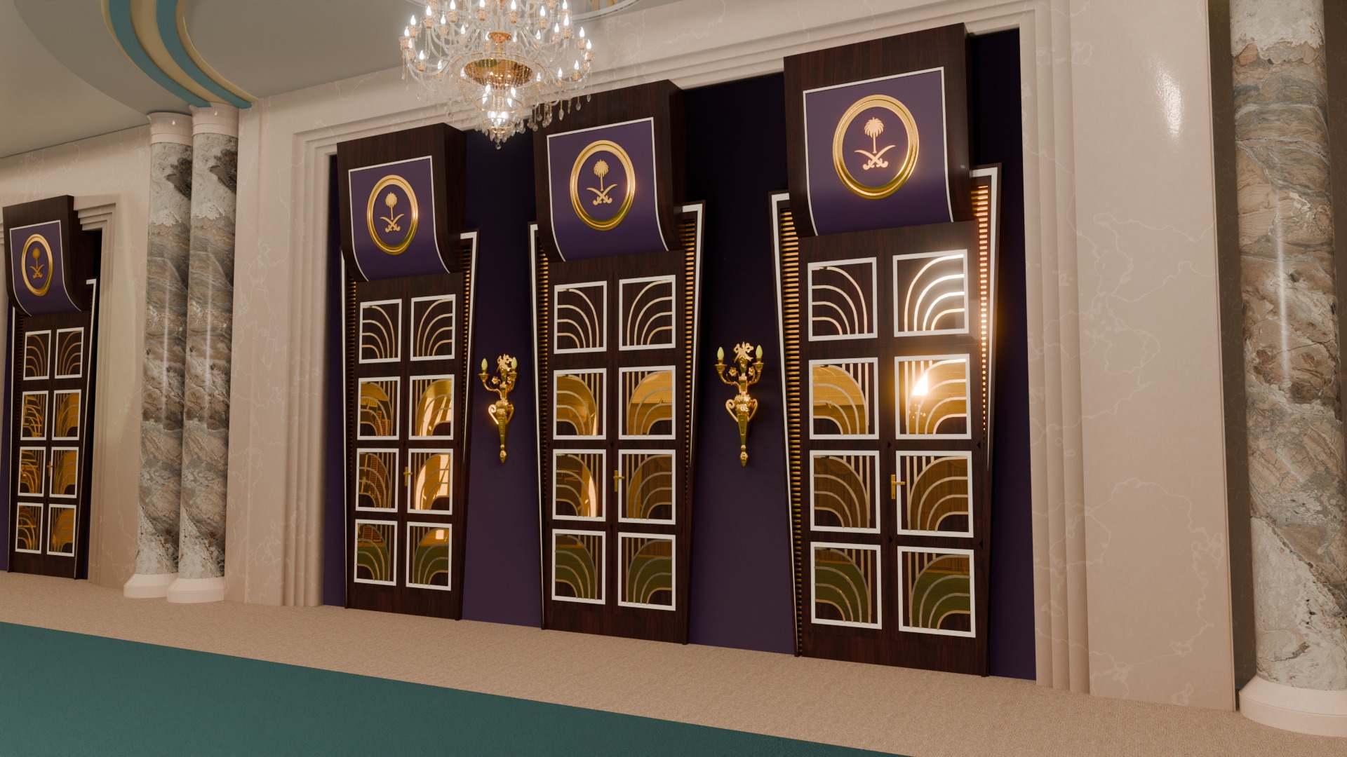 3D model Ritz Carlton Hotel Jeddah Halls 3D model_9