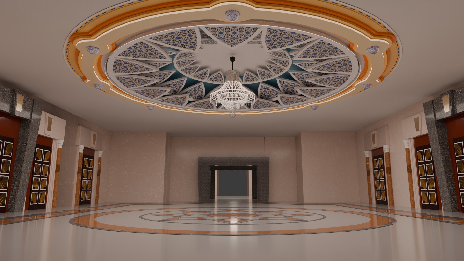 3D model Ritz Carlton Hotel Jeddah Halls 3D model_5