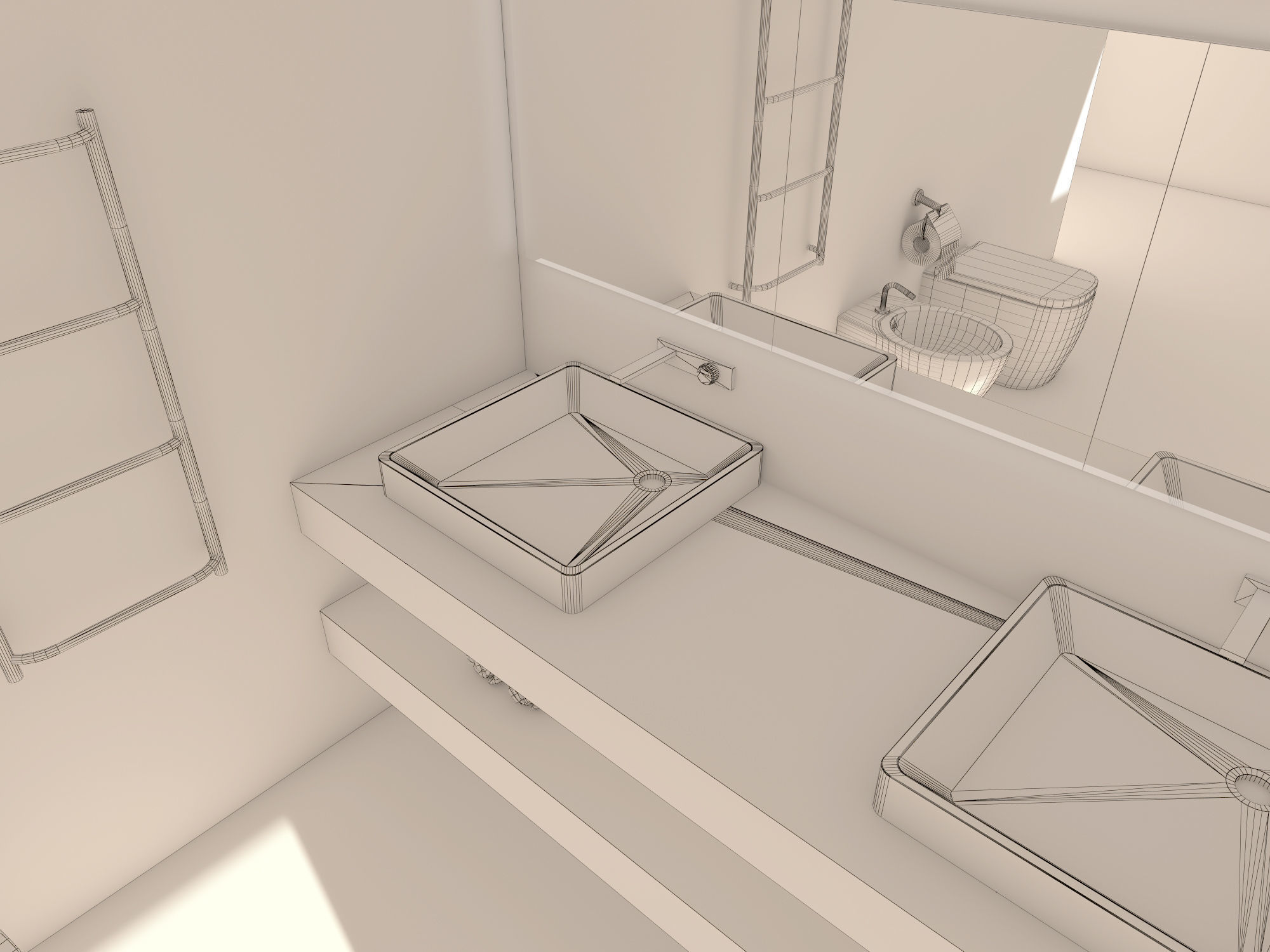 Bathroom 13 3D model_8